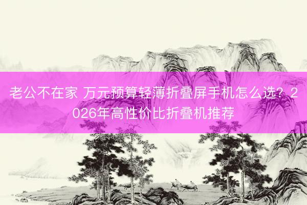 老公不在家 万元预算轻薄折叠屏手机怎么选？2026年高性价比折叠机推荐