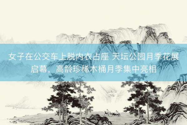 女子在公交车上脱内衣占座 天坛公园月季花展启幕，高龄珍稀木桶月季集中亮相